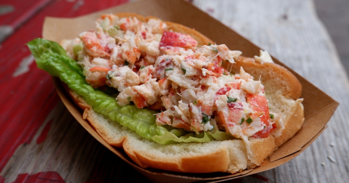 lobster roll from quebec farmers market