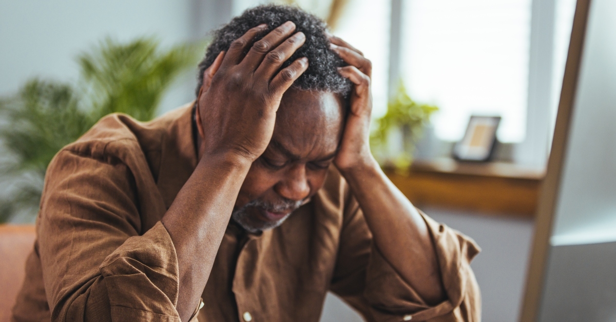 upset older man