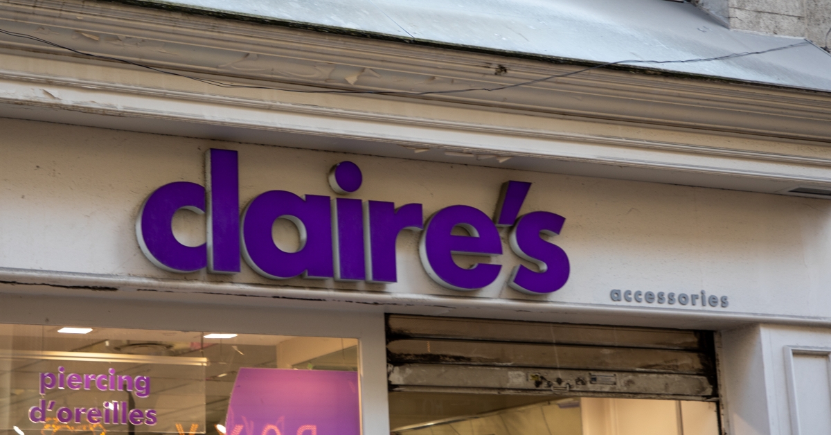 claires accessories store sign