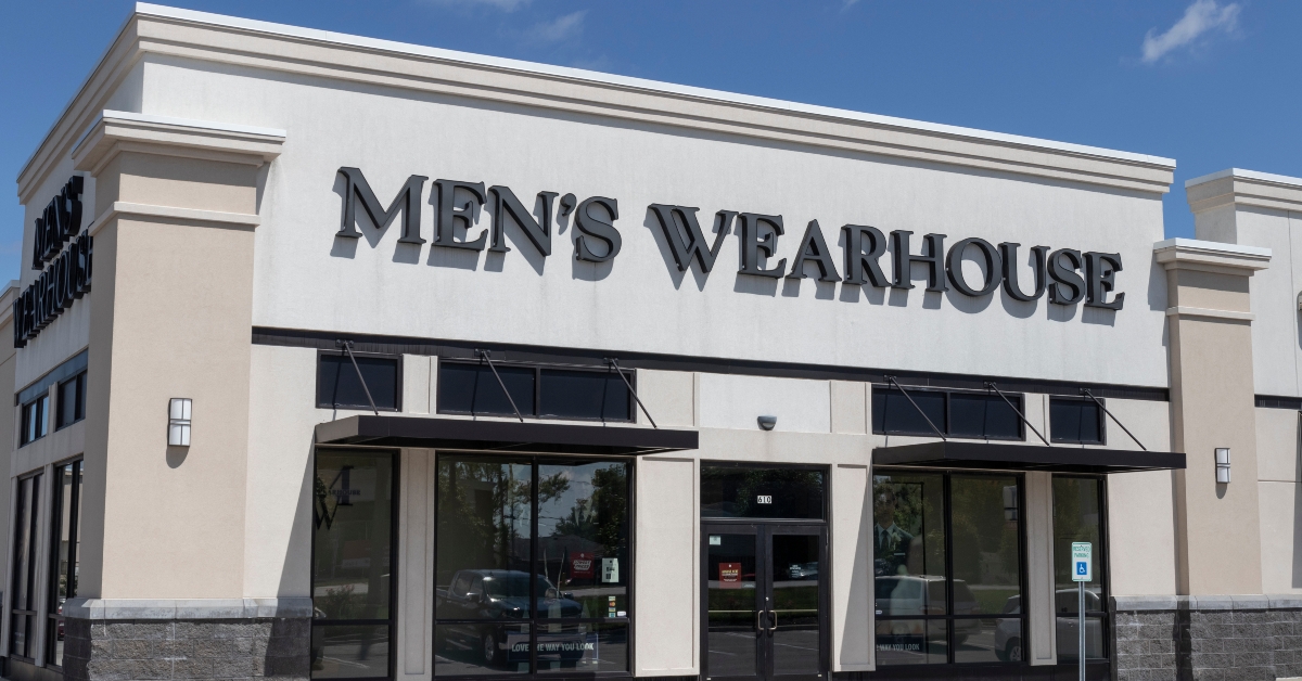 mens wearhouse retail strip mall