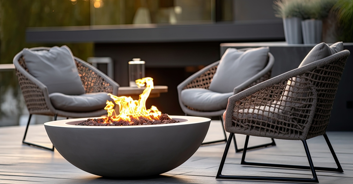 outdoor backyard fire pit