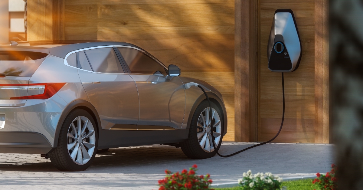 electric car parked