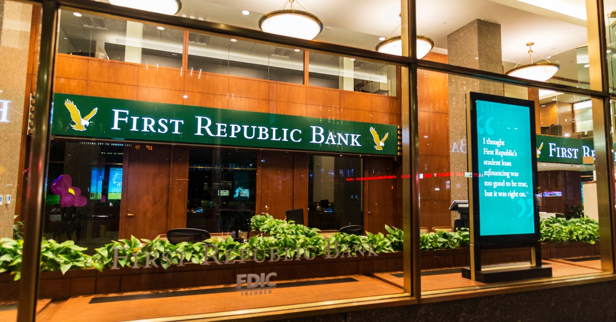 first republic bank at night