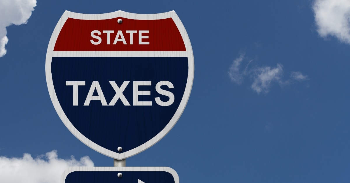 state texas sign on highway