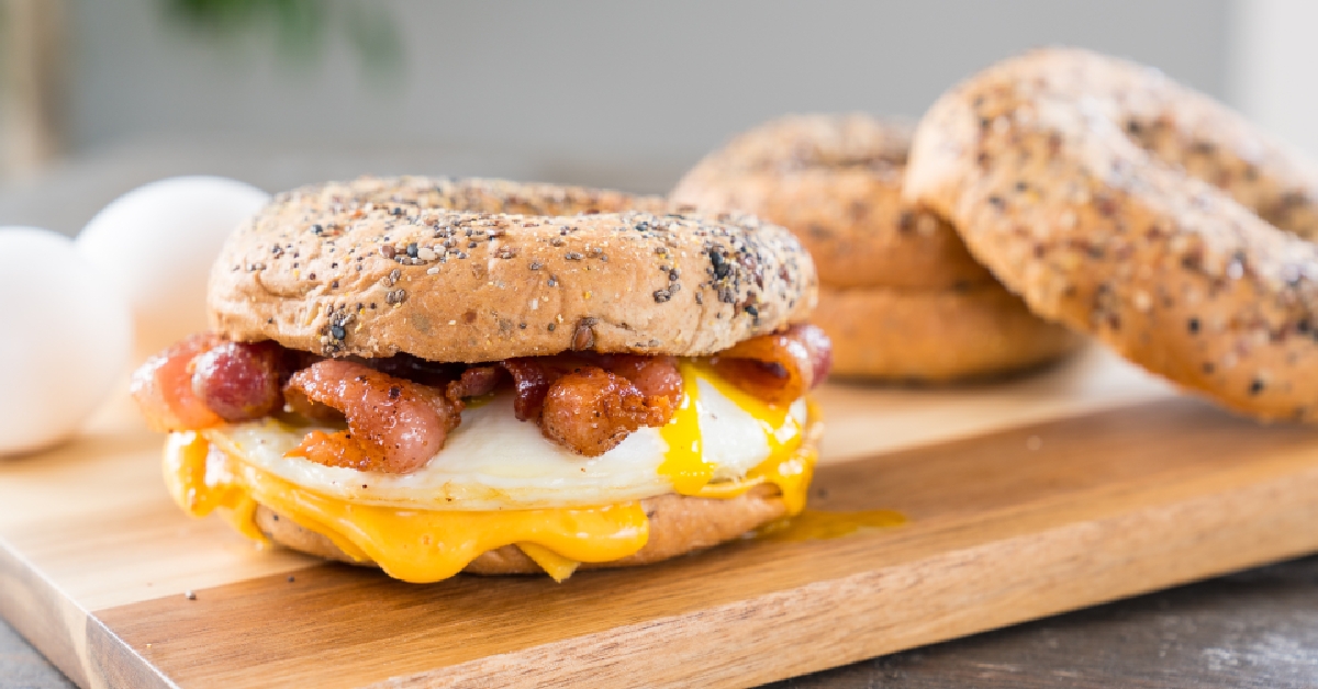 Bacon, Egg and Cheese Breakfast Sandwich