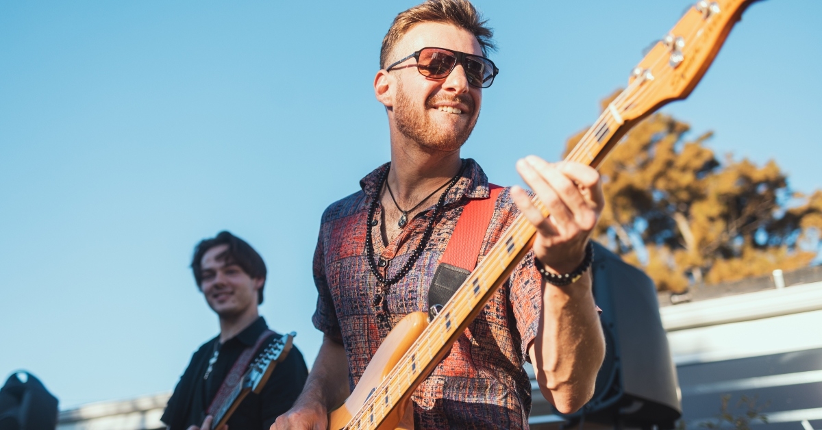 band outdoor at a celebration