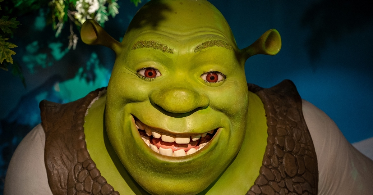 wax sculpture of shrek