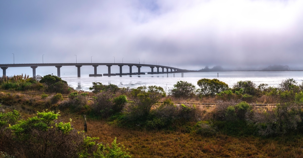 Samoa Bridge over Arcata Bay California