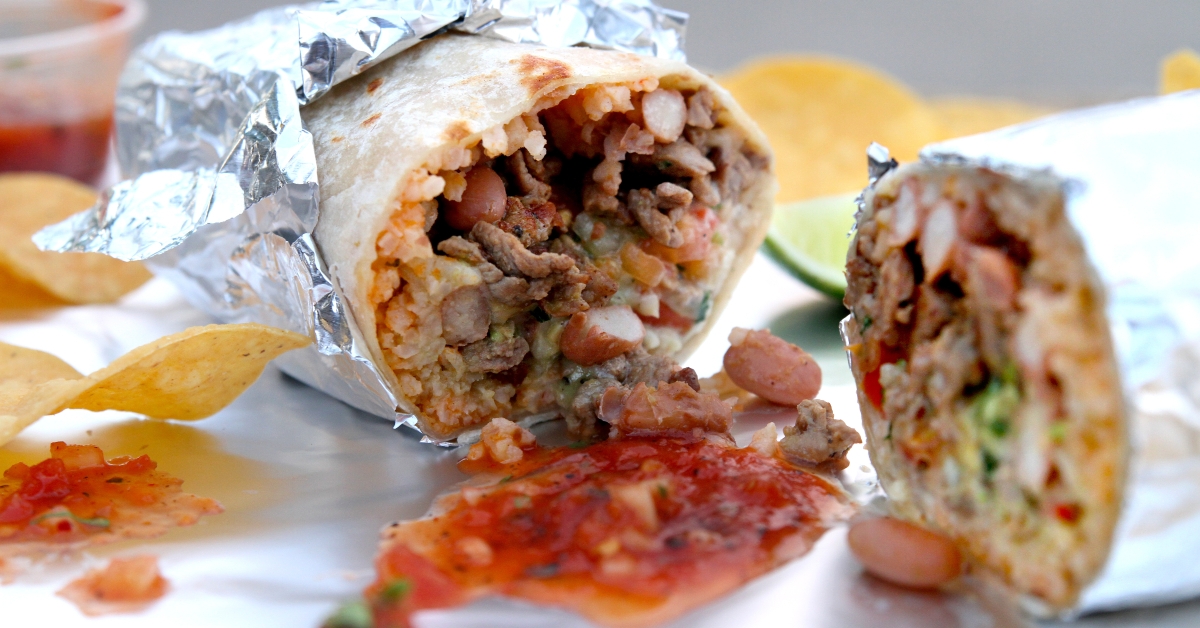 california style burrito