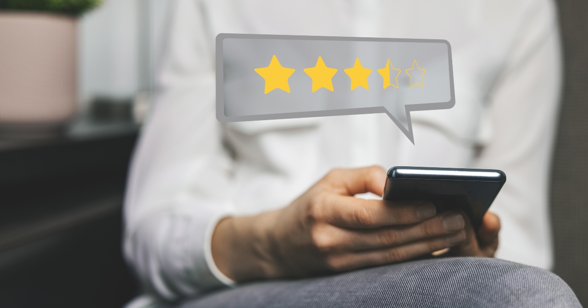 using phone to give feedback