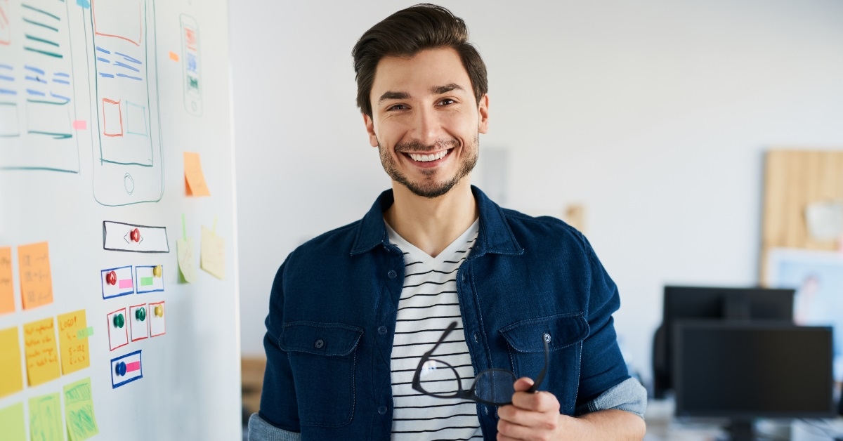 ux designer in office
