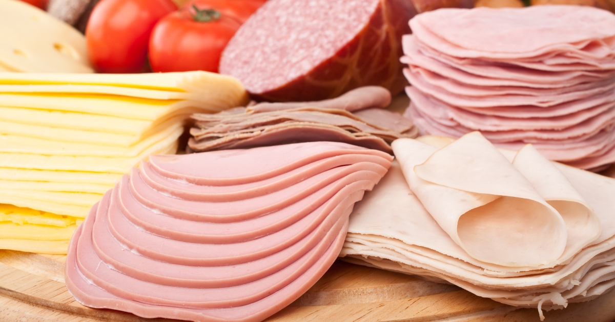 thin sliced meat