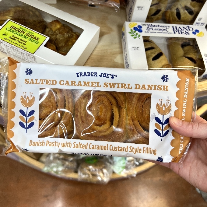 trader joe's Salted Caramel swirl Danish