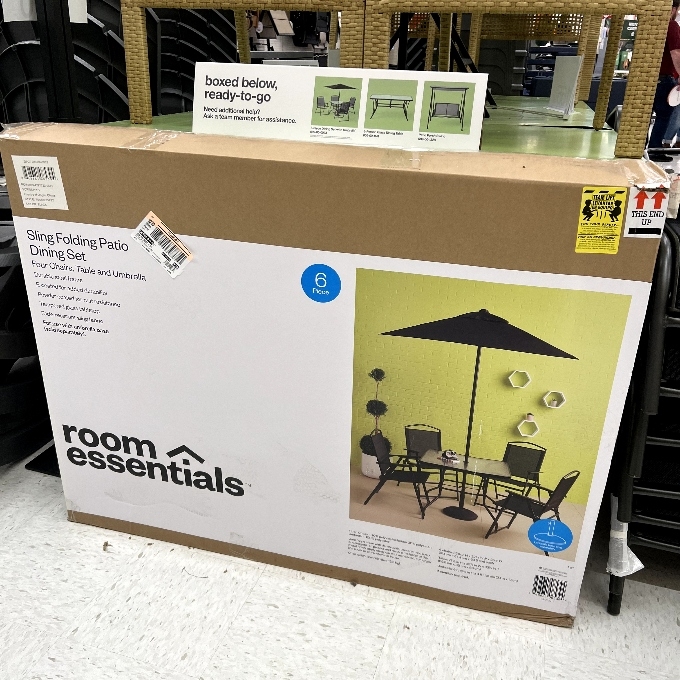 sling folding patio dining set