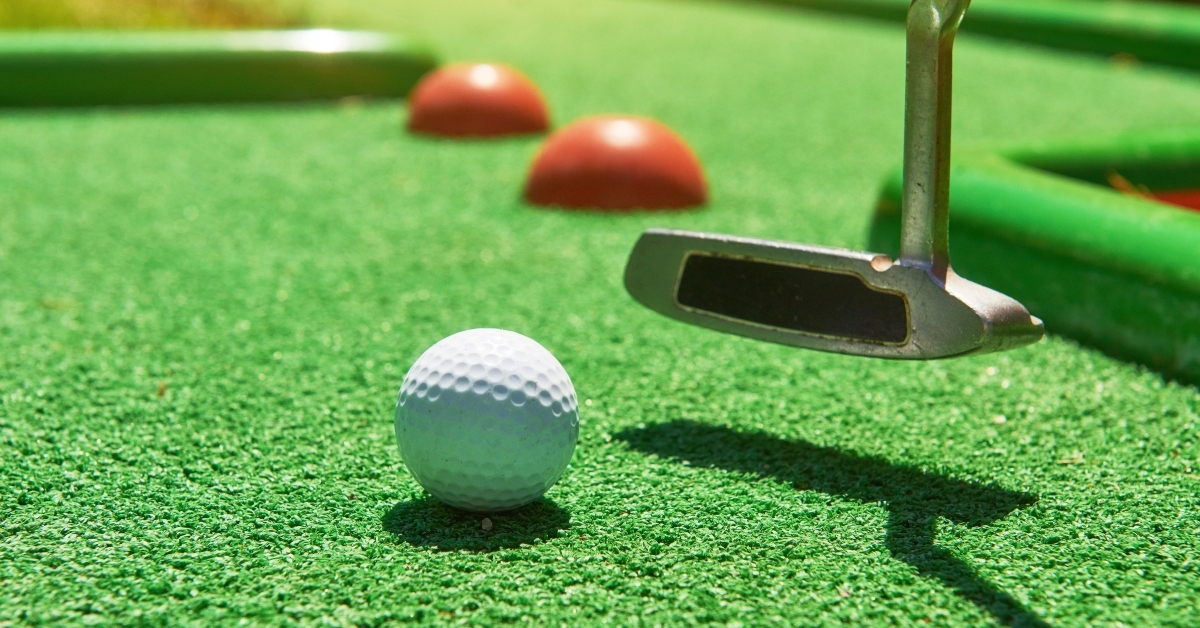golf ball and golf club