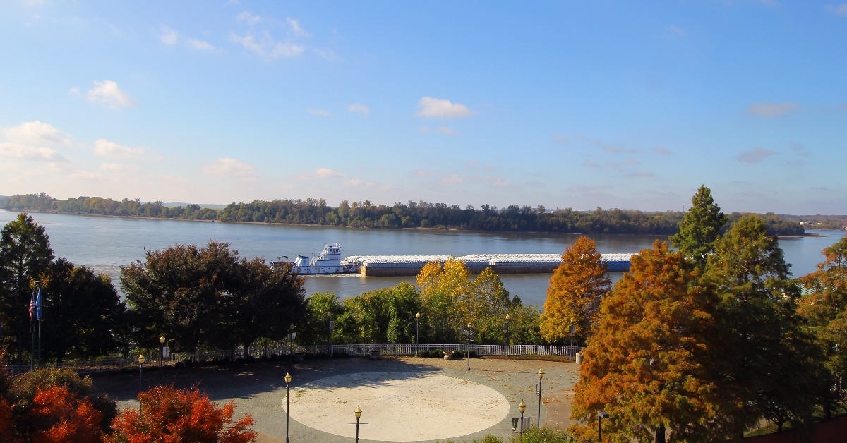A view of Evansville, Indiana