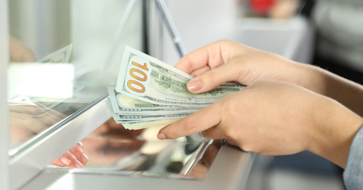 cash department window