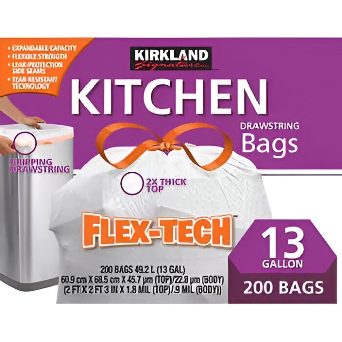 flex-tech kitchen trash bags