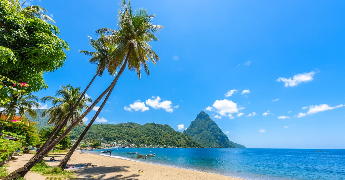 paradise beach at soufriere bay