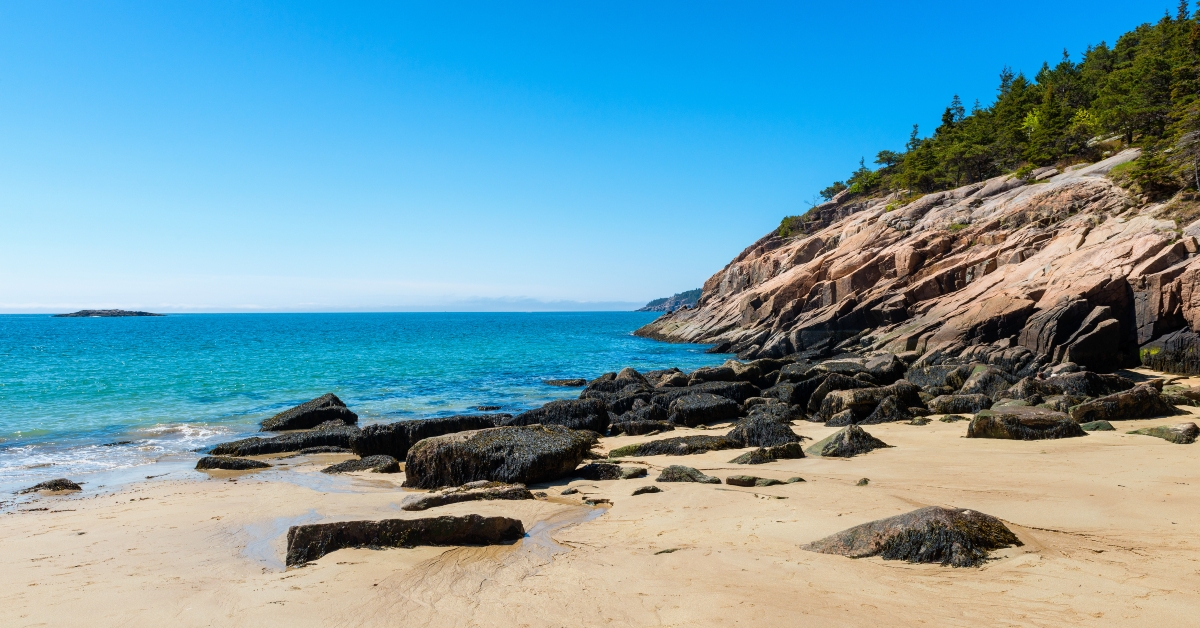 sand beach in acadia national park