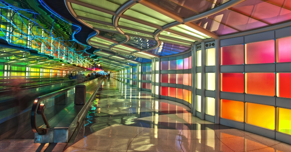 Passenger Tunnel Chicago O'Hare Airport
