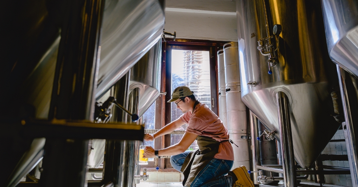 beer in craft brewery