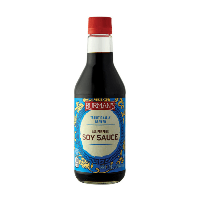 A bottle of soy sauce