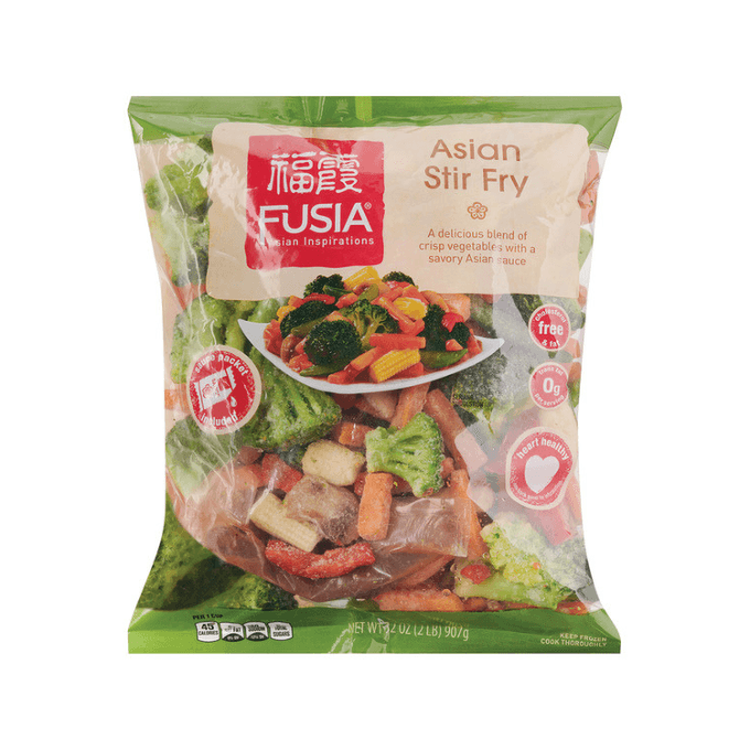 A bag of stir fry
