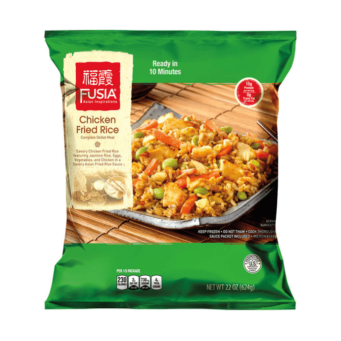 A bag of fried rice