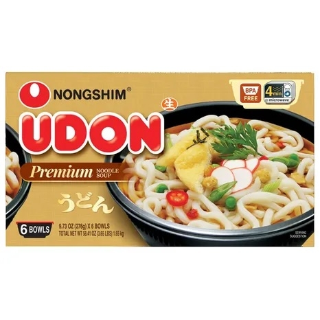 Nongshim Udon Noodle Soup Bowls