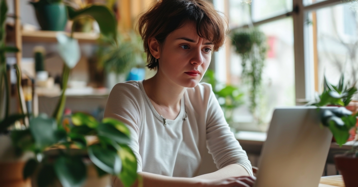angry freelance woman confused