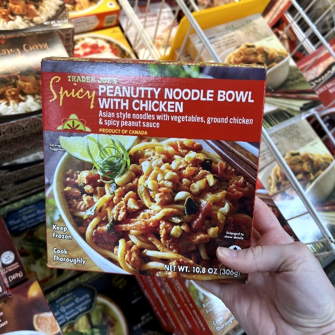 Spicy Peanutty Noodle Bowl with Chicken