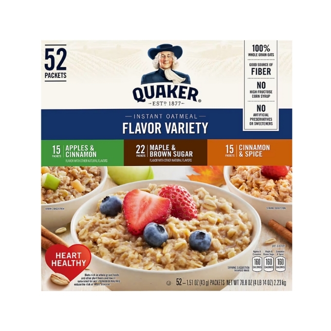 Bj's-Quaker Instant Oatmeal Variety Pack