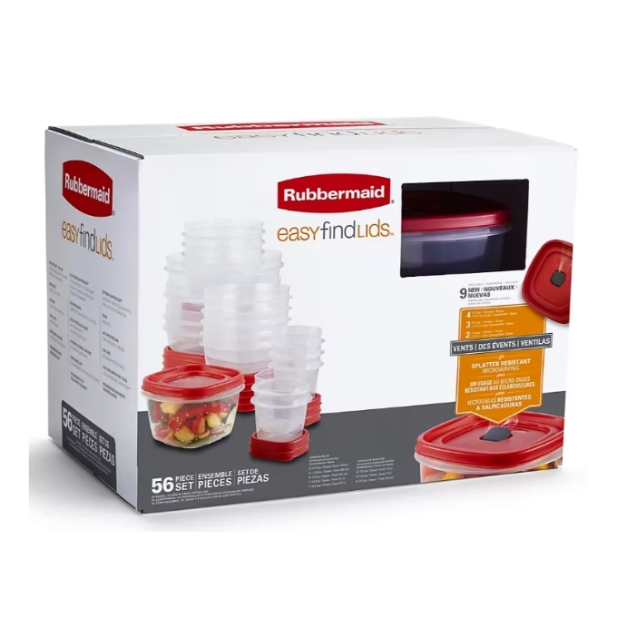 Rubbermaid Easy Find Lids Food Containers