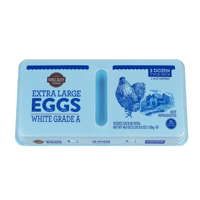 Bj's-Wellsley Farms Large White Eggs