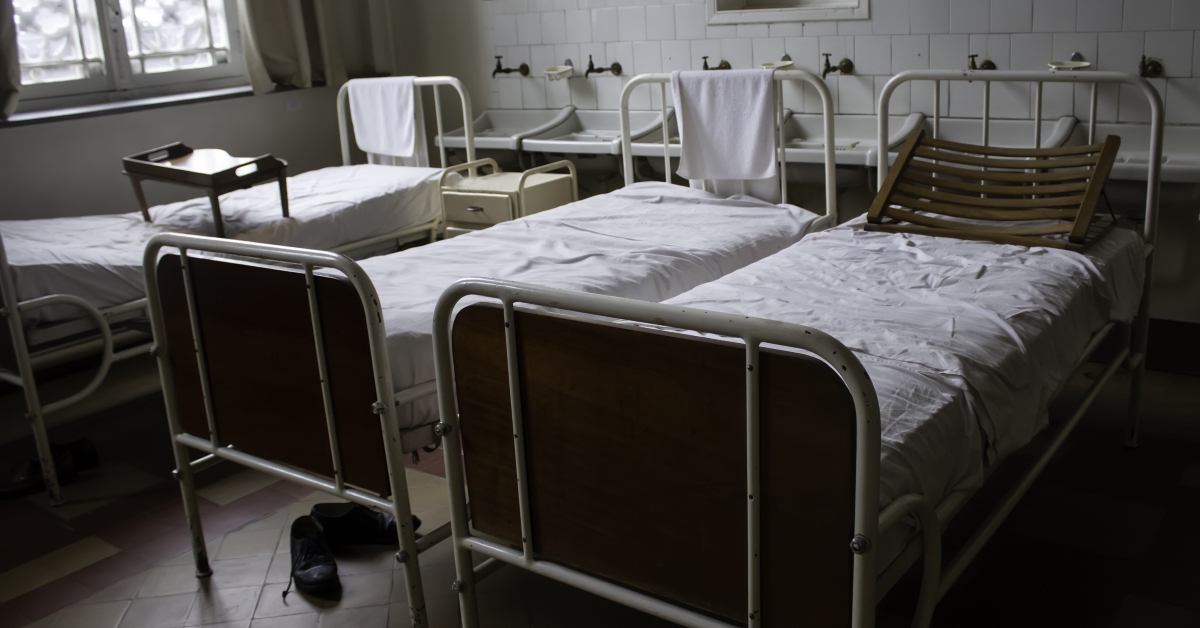 old hospital beds
