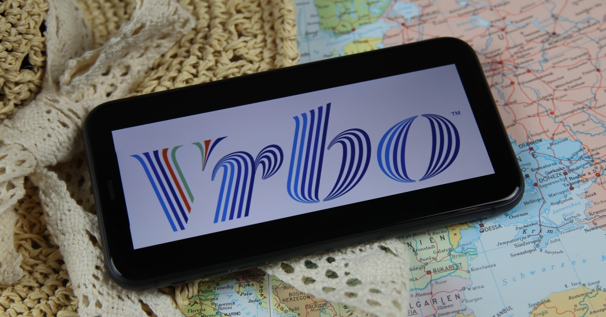 vrbo on phone screen