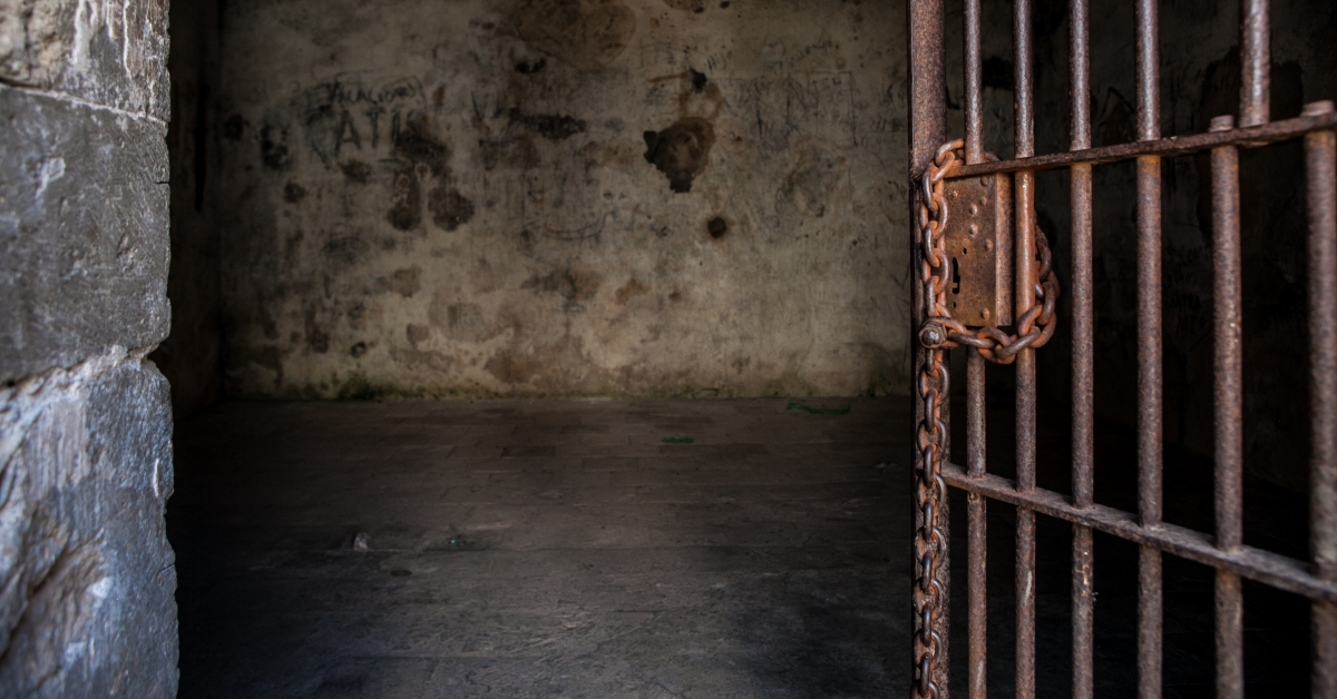 antique abandoned prison cell