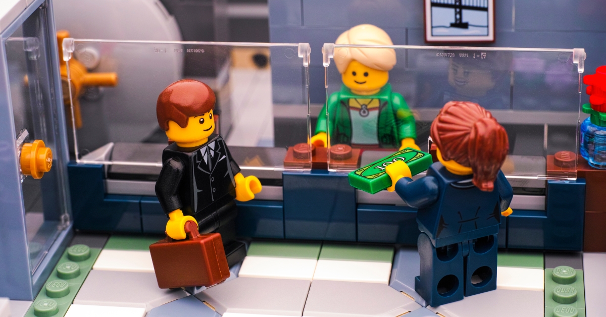 lego brick bank