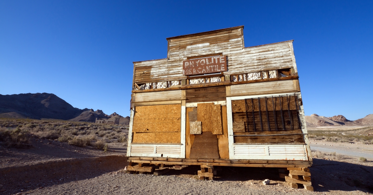 rhyolite ghost town