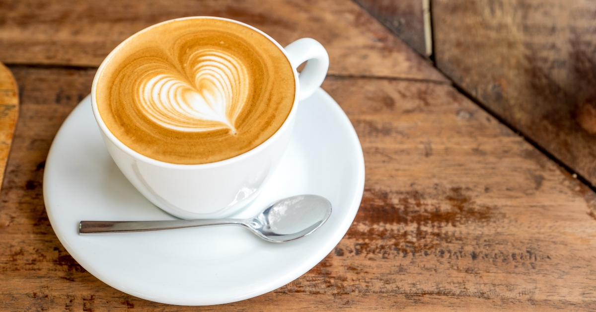 heart shape latte art