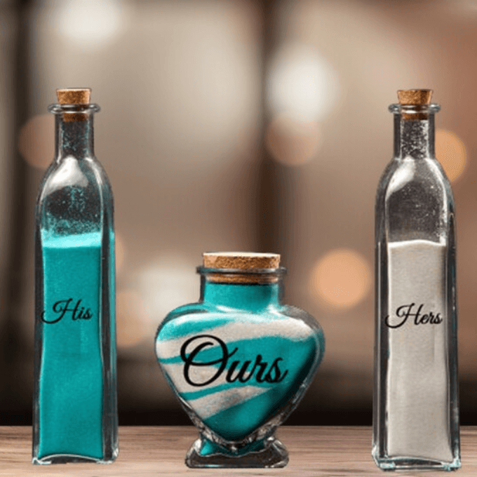 round glass bottle
