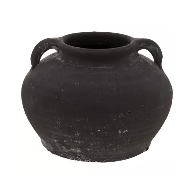 two-handle terracotta vase