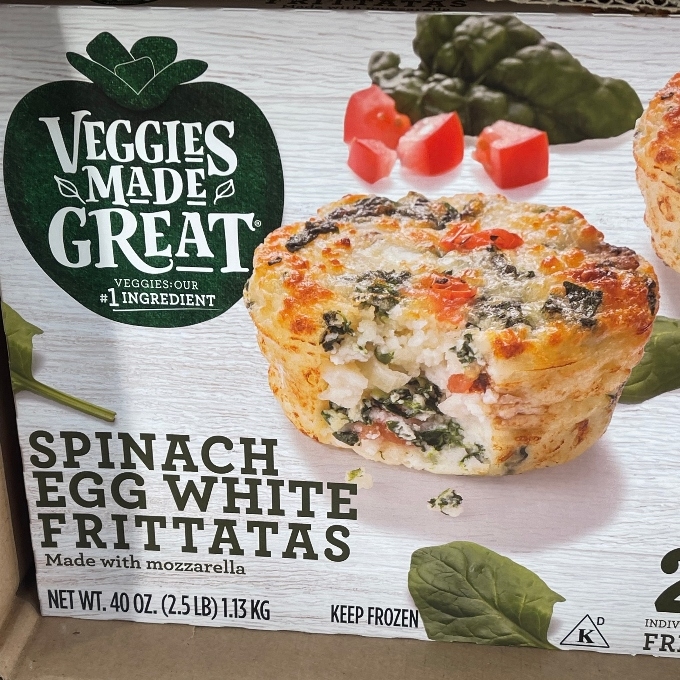 spinach and egg white frittatas