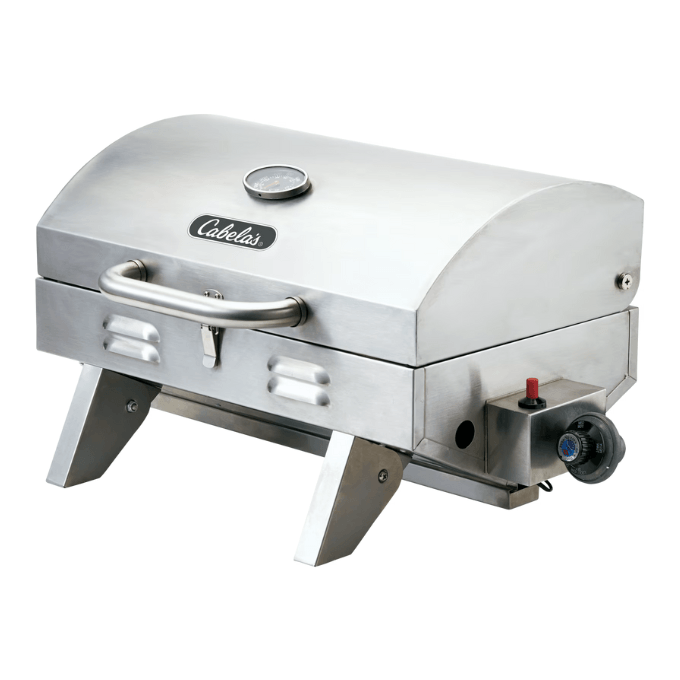 stainless steel tabletop propane grill