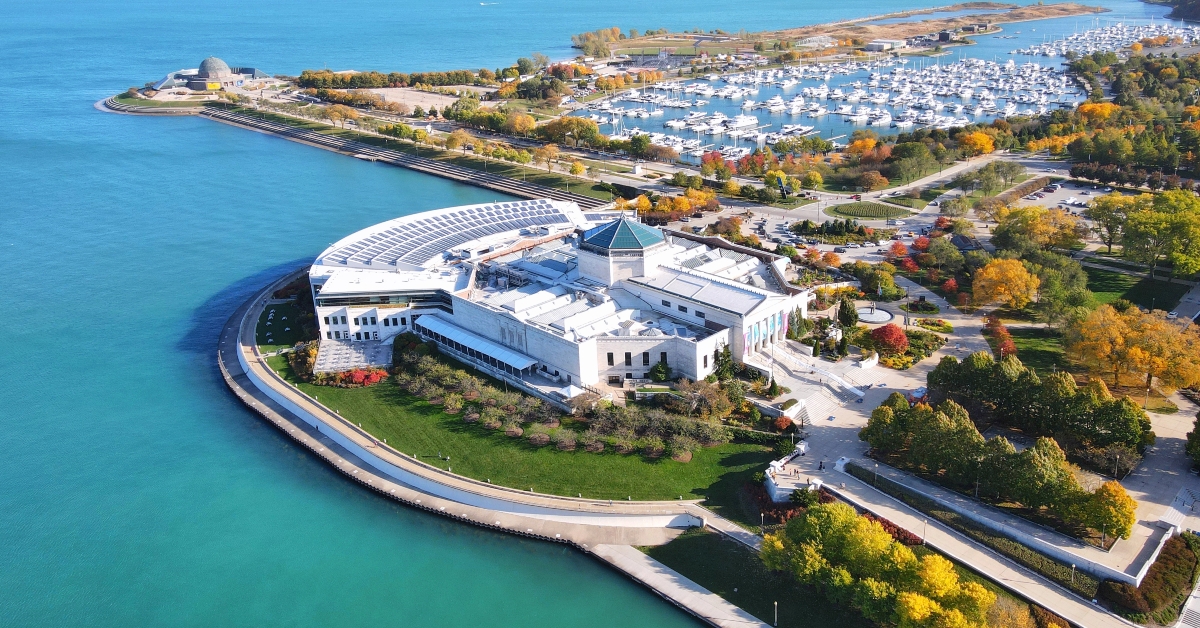 beautiful shot of shedd aquarium