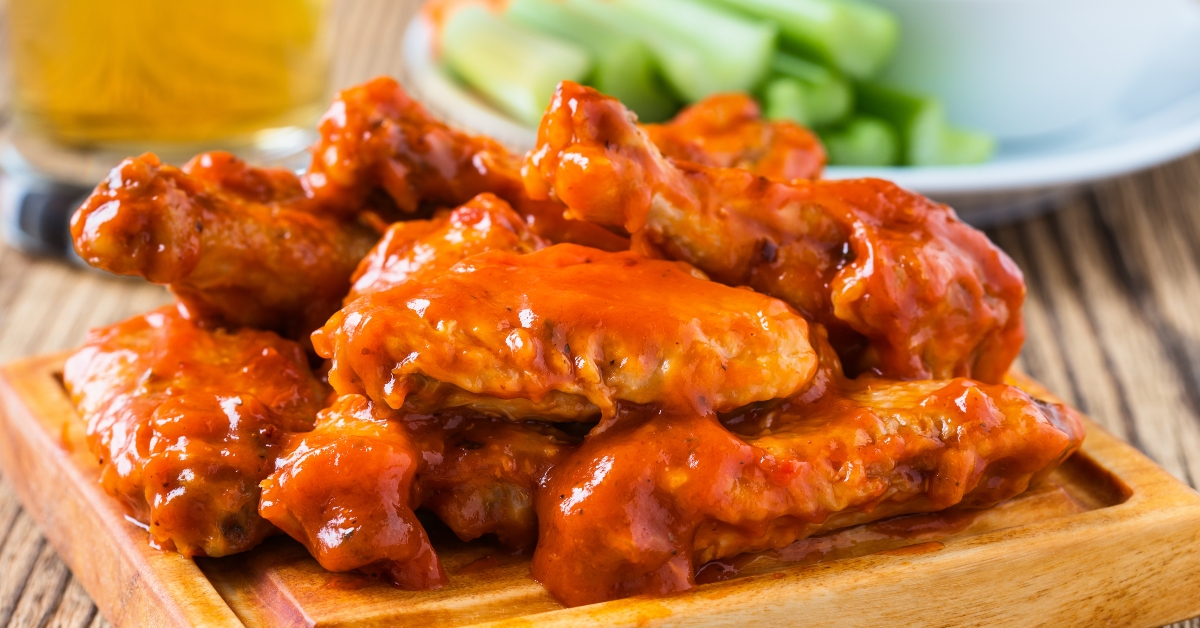 chicken wing with cayenne pepper