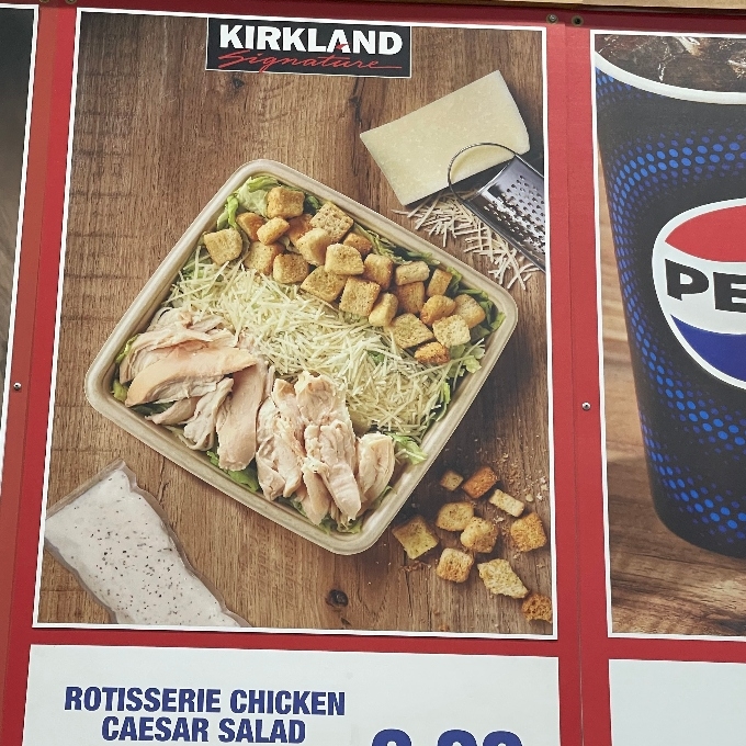 Rotisserie Chicken Caesar Salad on menu