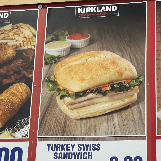 kirkland signature Turkey Swiss Sandwich