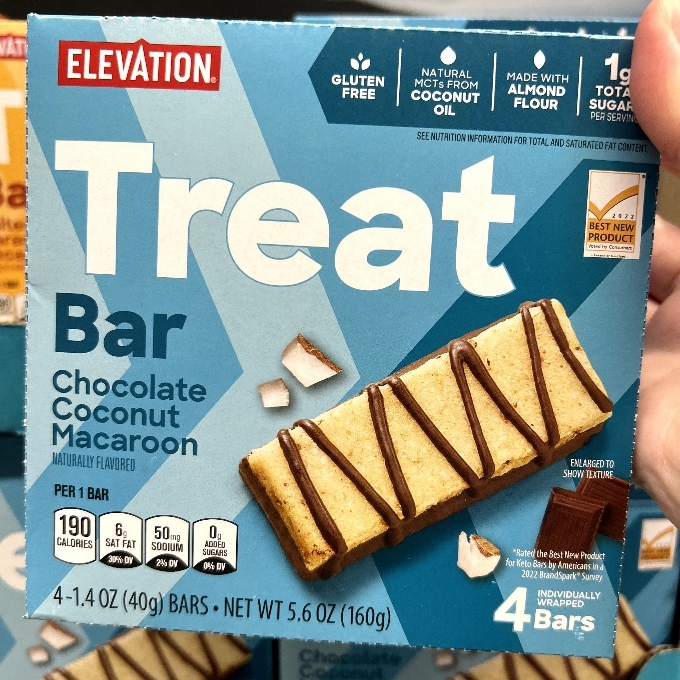Elevation Chocolate Coconut Macaroon Treat Bar